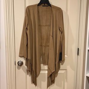 Zara Suede Tassel Jacket